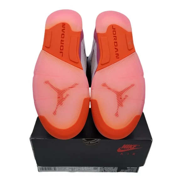 Jordan 5 Retro WNBA Pinksicle Safety Orange (GS) Size 5.5Y